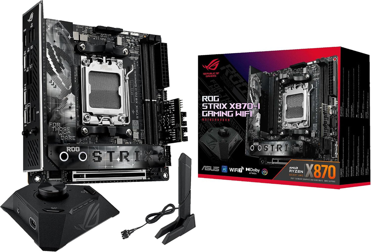 ASUS ROG STRIX X870-I GAMING WIFI AMD AM5 X870 Mini ITX placa madre...