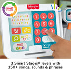 Fisher-Price Juguetes de aprendizaje para niños pequeños Laugh & Learn Contar y Comprar Caja registradora de tienda de juego con 20 piezas para juego de simulación para niños de 2+ años