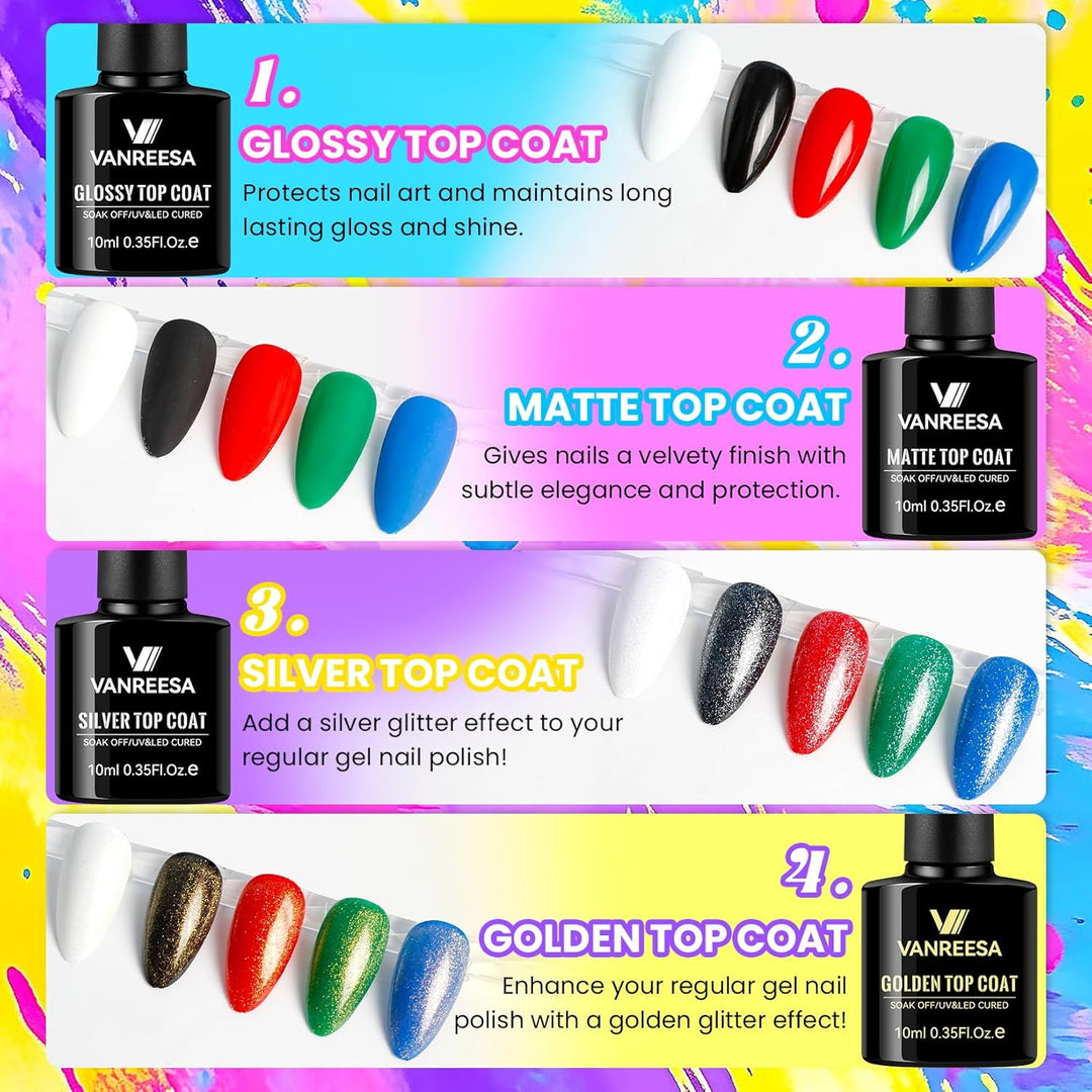 VANREESA Kit de 115 esmaltes de uñas de gel con taladro de uñas con...