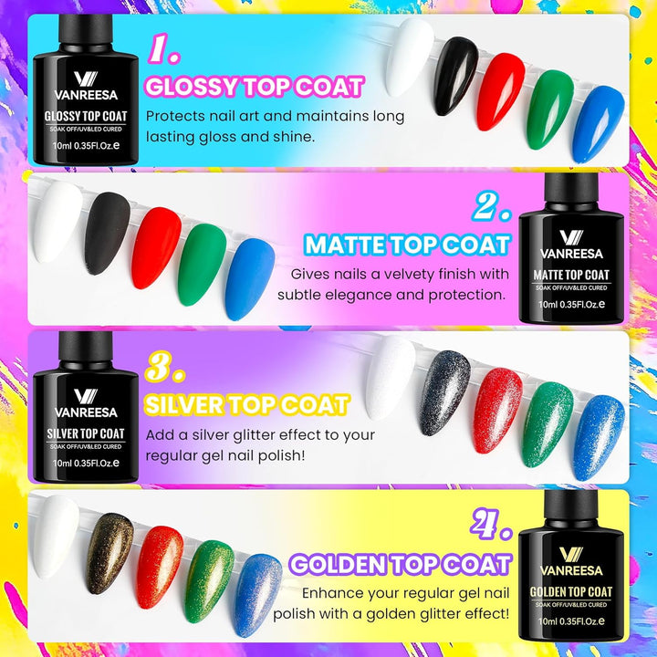 VANREESA Kit de 115 esmaltes de uñas de gel con taladro de uñas con...