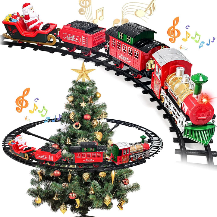 Juego de tren de Navidad para alrededor del árbol juguetes