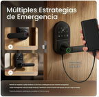 Leydebong Cerradura de puerta con teclado inteligente con manija, cerradura