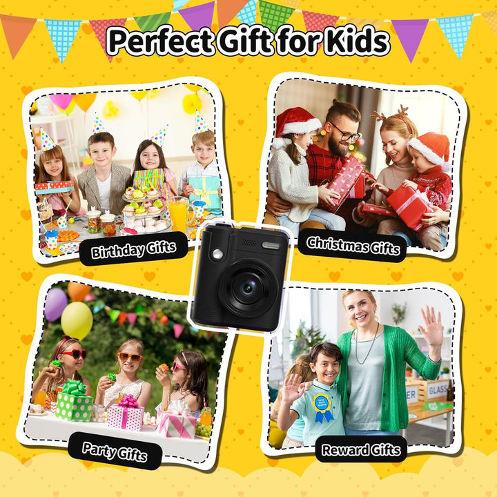 Gofunly Impresión instantánea de cámara para niños, juguete de cáma...