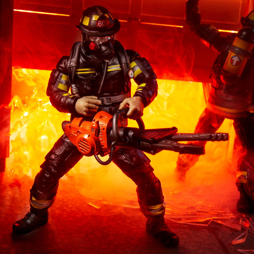 G.I. Joe Serie Clasificada Colección Legado - Bombero de Búsqueda y Rescate, Figura de Acción Coleccionable de 15.2 cm con 14 Accesorios