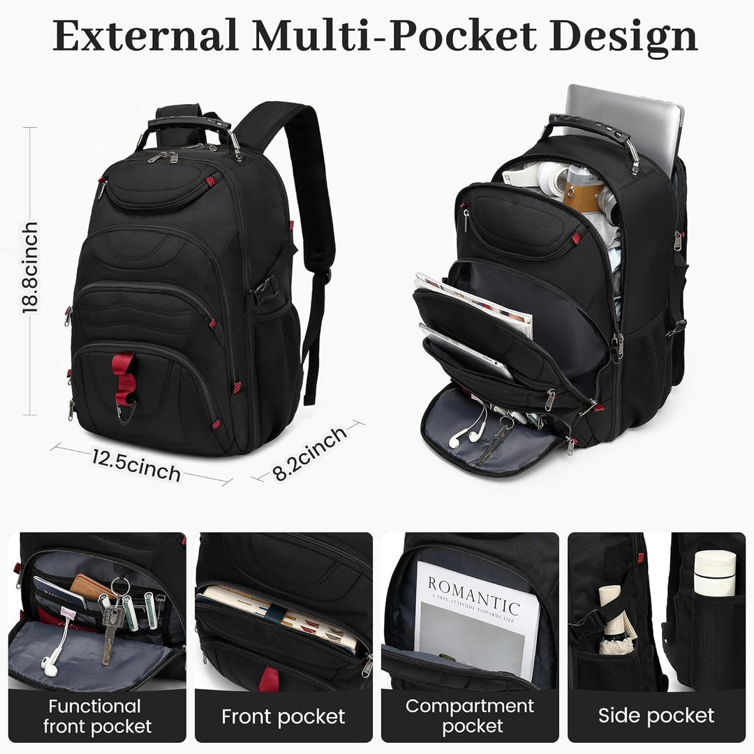 Boavan Mochila de sellado al vacío para viajes con bomba, bolsa gra...