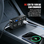 Inversor de coche de 200 W 12 V-110 V convertidor de CA LED USB-C
