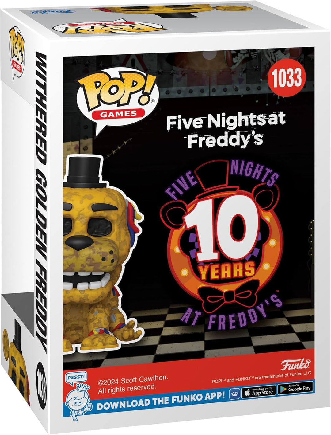 Funko Pop! Games: Five Nights at Golden Freddy's (FNAF) - Withe...