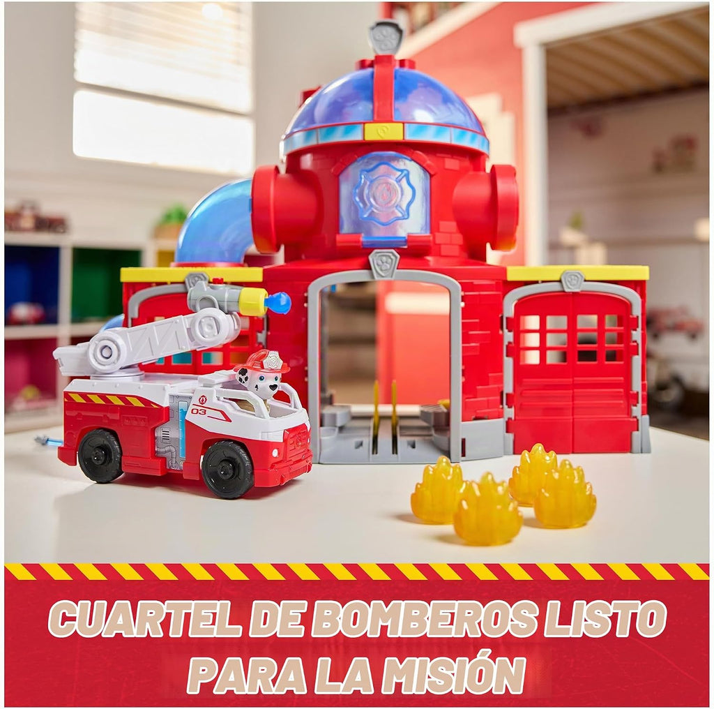 PAW Patrol Fire Rescue Command Center Playset con Marshall Truck