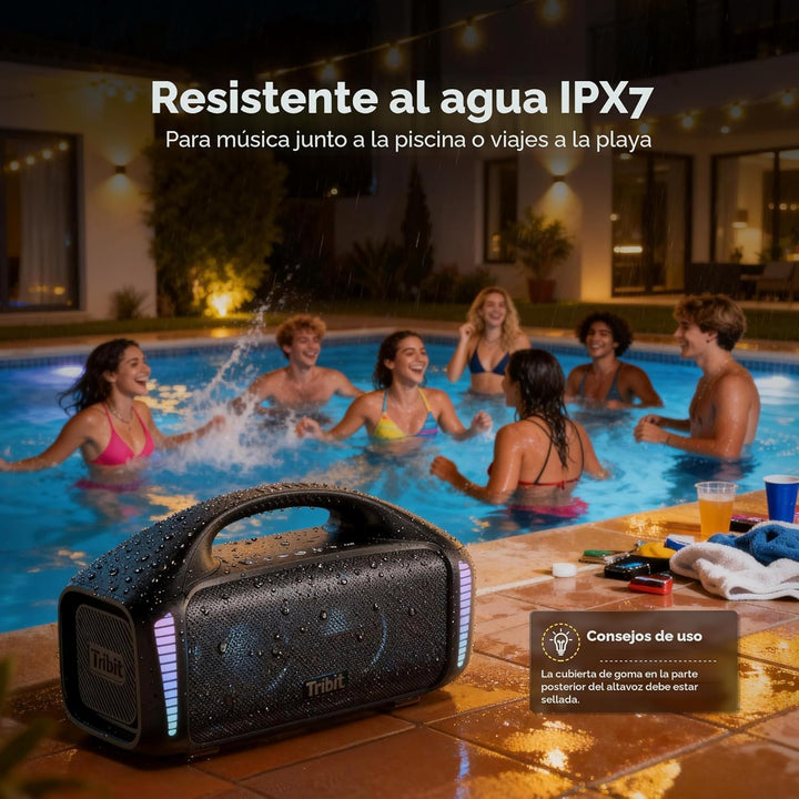 Tribit StormBox Blast - Altavoz Bluetooth portátil, (140W pico) 90W...
