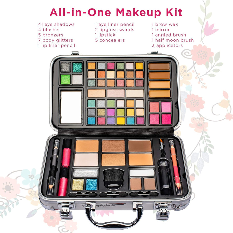 Vokai Kit de maquillaje de regalo \u2013 41 sombras de ojos, 7 bril...