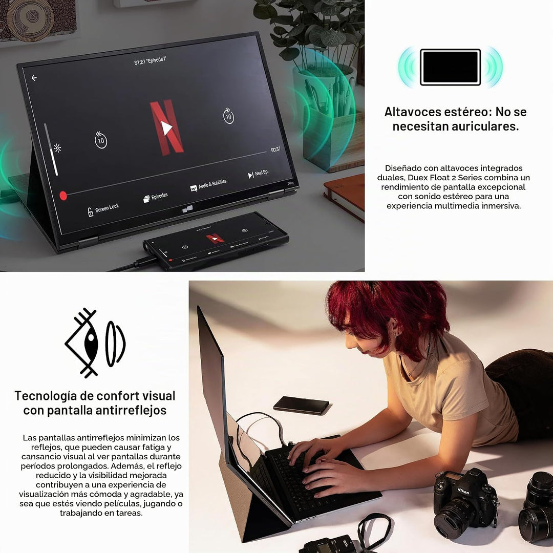 Nuevo Monitor Portátil Mobile Pixels Duex Float 2.0 Pro 2.5K, Exten...