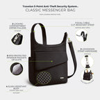 Travelon Bolso Mensajero Clásico Antirrobo