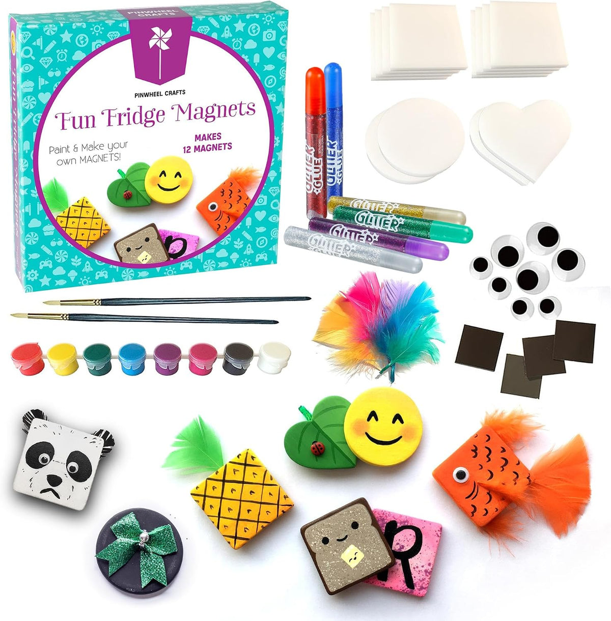 Juego de imanes para nevera de Pinwheel Crafts