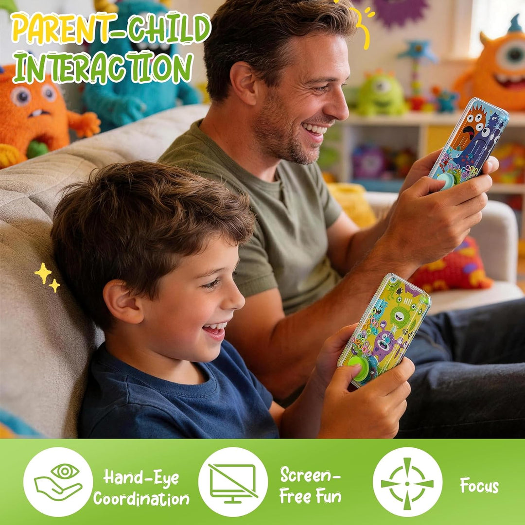 Cleboen Paquete de 12 juegos de agua de mano para niños, juegos de...