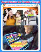 Juguetes Montessori de tablero ocupado para niños pequeños, regalos de cumpleaños, libro ocupado, juguetes sensoriales para niños pequeños, actividades educativas de viaje para niños pequeños