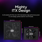 Cooler Master Fuente de alimentación V850 SFX Gold ITX SFF, PCIe 5....