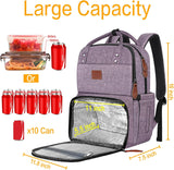 Mochila para niñas con lonchera, mochilas aisladas para mujer con c...