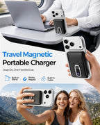 para MagSafe Power Bank iPhone, cargador portátil con cable USB-C