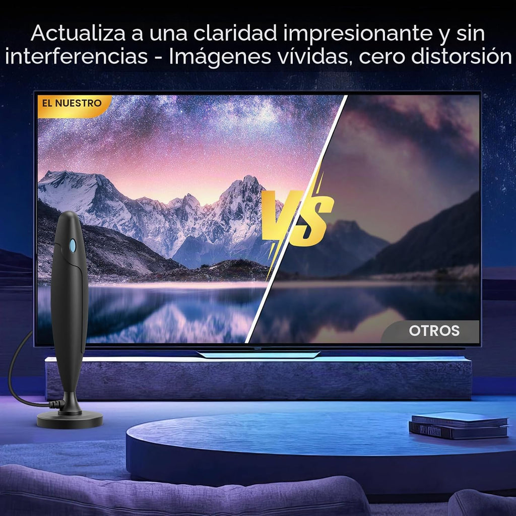 Antena de TV digital 2026 interior para canales locales para antena de TV