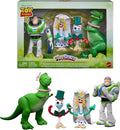 Mattel Disney y Pixar Toy Story 5 ¿Qué es una boda? Paquete de 4 figuras con accesorios, paquete de historia de escala de juegos