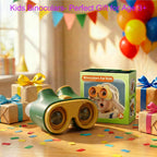 Binoculares Science Toys para Niños de 3-8 Años: Panda Look - Regalo para Niños y Niñas | Aventura al aire libre y Juguete STEM Educativo para Observación de Aves, Camping, Senderismo - Edades 3-8 Regalo de Cumpleaños para Niños y Niñas
