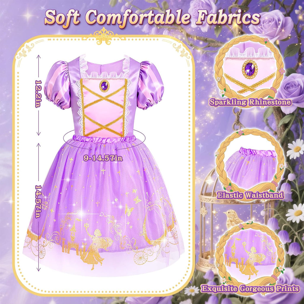 Disfraces de princesa para niñas, ropa de vestir de princesa para niñas de