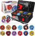 12 X Right-Spin Blade Tops Set con 3 Launchers, 1 Grip, Battle Toy Ages 6+