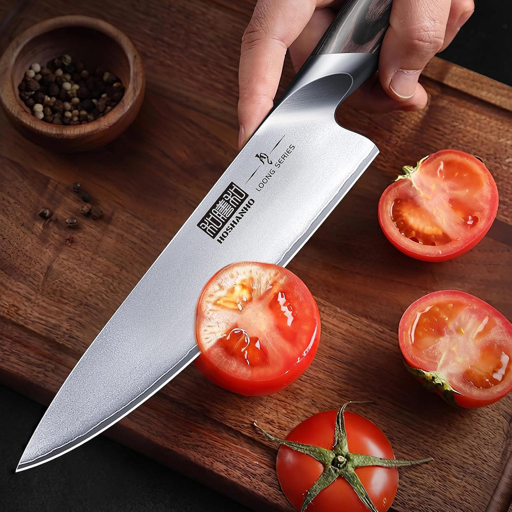 HOSHANHO Juego de cuchillos de cocina japoneses ultra afilados con bloque