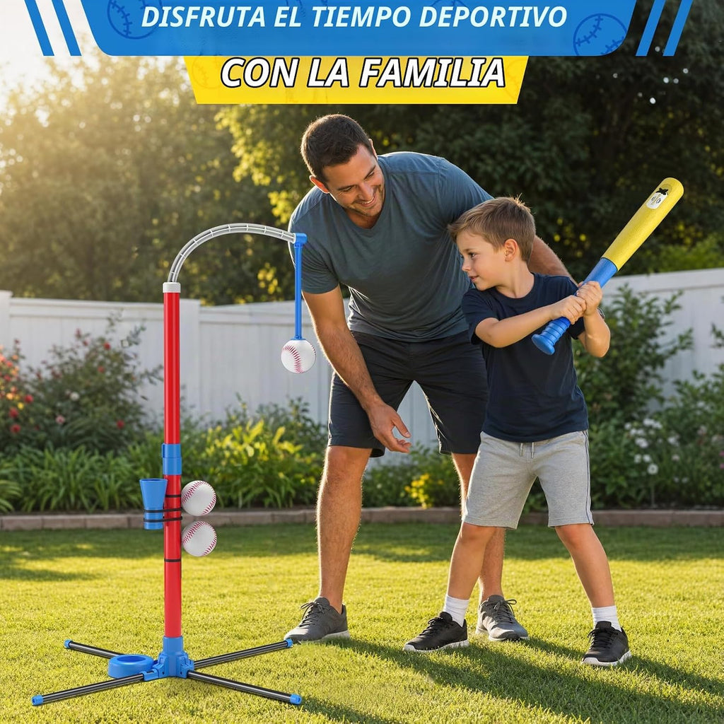 QDRAGON Juego de bolas en T para niños de 3 a 5 años