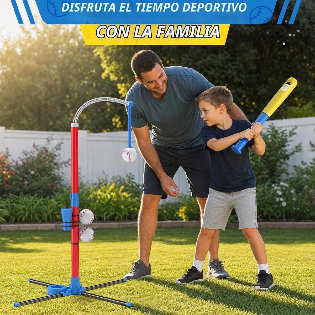 QDRAGON Juego de bolas en T para niños de 3 a 5 años