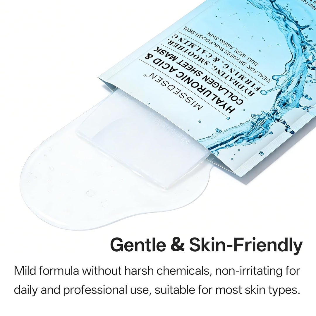 MISSEDSEN Mascarilla facial de colágeno con ácido hialurónico, acei...