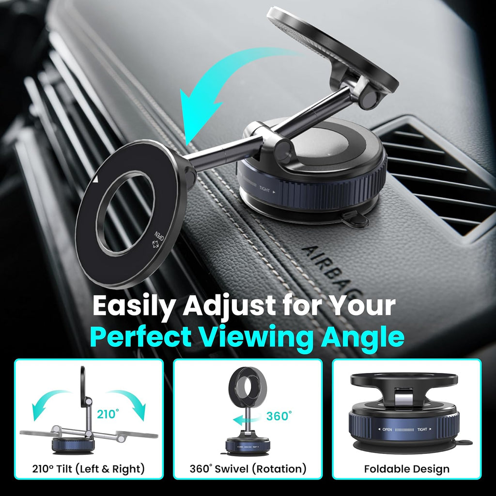 Soporte de trípode para automóvil, soporte magnético para teléfono