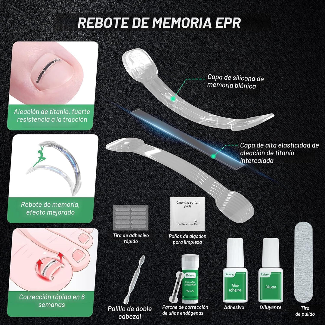Reieset Tratamiento de uñas encarnadas de aleación de titanio, herr...