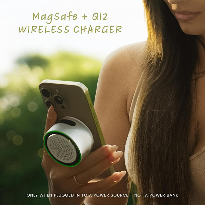 MagBeat Altavoz Bluetooth con cargador inalámbrico magnético (grafi...