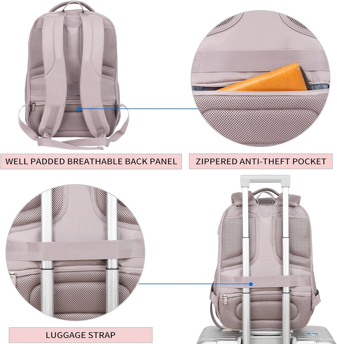 KROSER Mochila de viaje para laptop, 17 pulg.