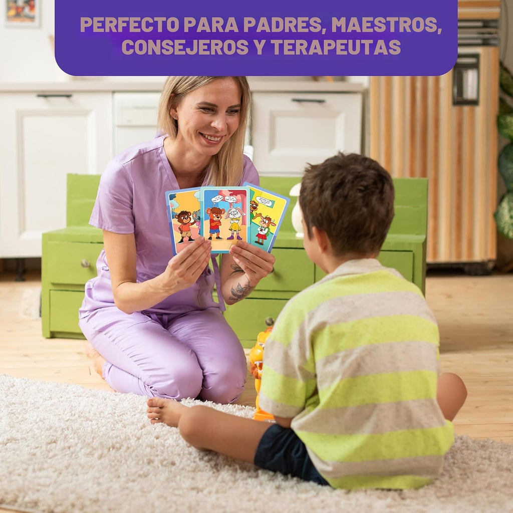 Who What Why Mega Pack Tarjetas de conversación, juego de terapia del habla