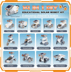 STEM - Kit de construcción de robot solar, 14 en 1, juguetes de construcción educativa para niños de 8 a 12 años, kits educativos de ciencia de dos modos personalizados, regalos de cumpleaños para niños y niñas de 8, 9, 10, 11, 12, 13 años