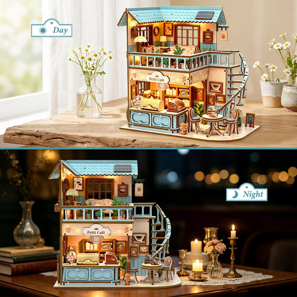 Mini kit de casa, casa de muñecas en miniatura para libros para