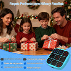 KOQQQ Juego de pernos recargables Tic-Tac-Toe, consola de rompecabezas portátil 4 en 1, juego de memoria educativo electrónico, juegos de mesa portátiles de viaje en automóvil para niños y adultos