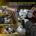 Llave de impacto inalámbrica de 1800 pies-libras (2440 Nm) de 1/2 pulgada