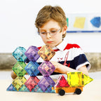 PicassoTiles Juego de 80 piezas de azulejos magnéticos, juego de