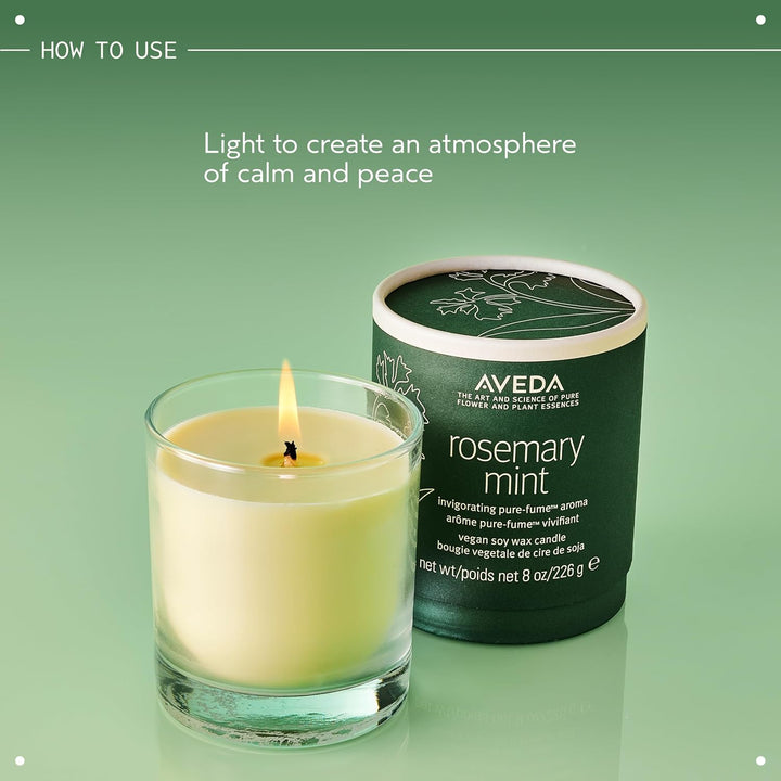 Aveda Vela vegana de cera de soja y menta de romero | Aroma vigoriz...