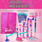 Barbie Sparkle Marble Run - Juego de construcción con 10 canicas para niños