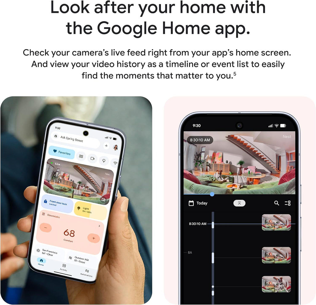 Google Nest Cam Indoor (cableada, 3ª generación) - Cámara de seguri...