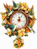 KAAYEE Rompecabezas 3D para adultos, reloj de colibrí, pájaro, rompecabezas