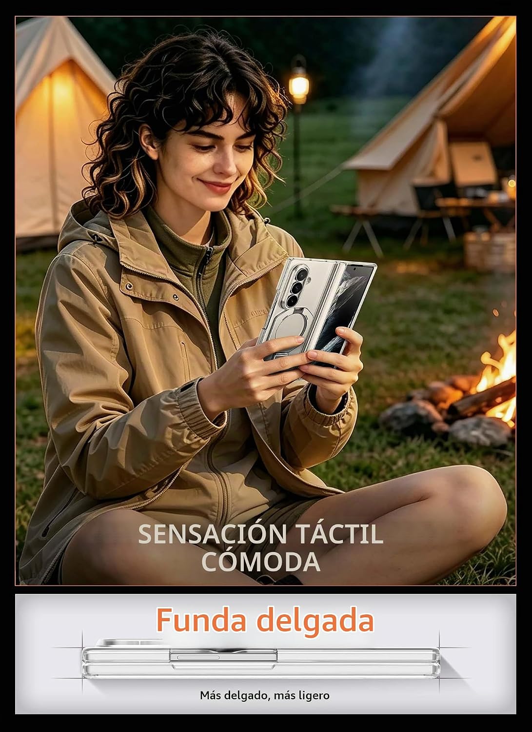 SUPCASE Funda para Galaxy Z Fold 8 Ultra, 9H+ protector de pantalla de
