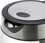 Amazon Basics Hervidor eléctrico con jarra de vidrio para té y café, sin BPA, de ebullición rápida, apagado automático, protección contra hervir, indicador de nivel de agua, 1.7 litros, 1500 W