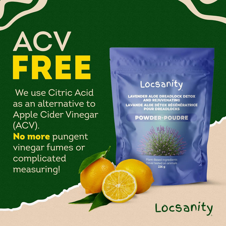 Locsanity Dreadlock Hair Scalp Detox - Polvo de Limpieza Profunda p...