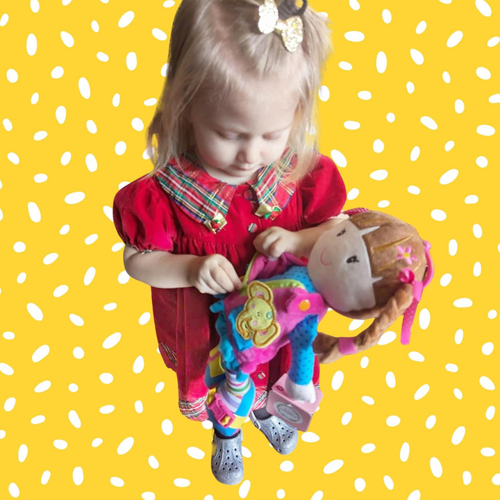 June Garden Dressy Friends Belle de 15.5 pulgadas, muñeca de peluch...