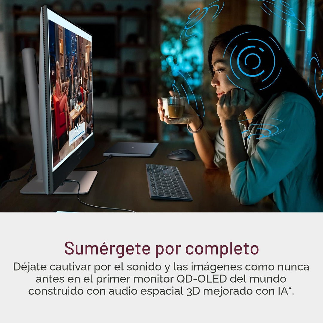 Dell 32 Plus 4K QD-OLED Monitor S3225QC - Pantalla de 31.6 pulgadas...